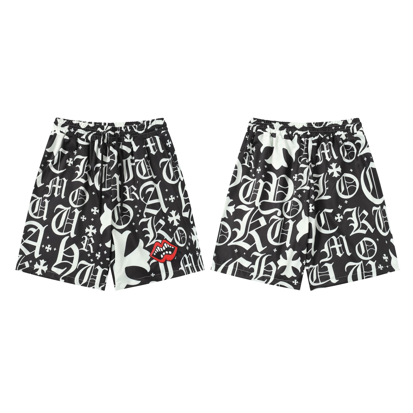 Chrome Hearts New Full Print Shorts Set