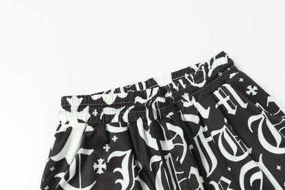 Chrome Hearts New Full Print Shorts Set