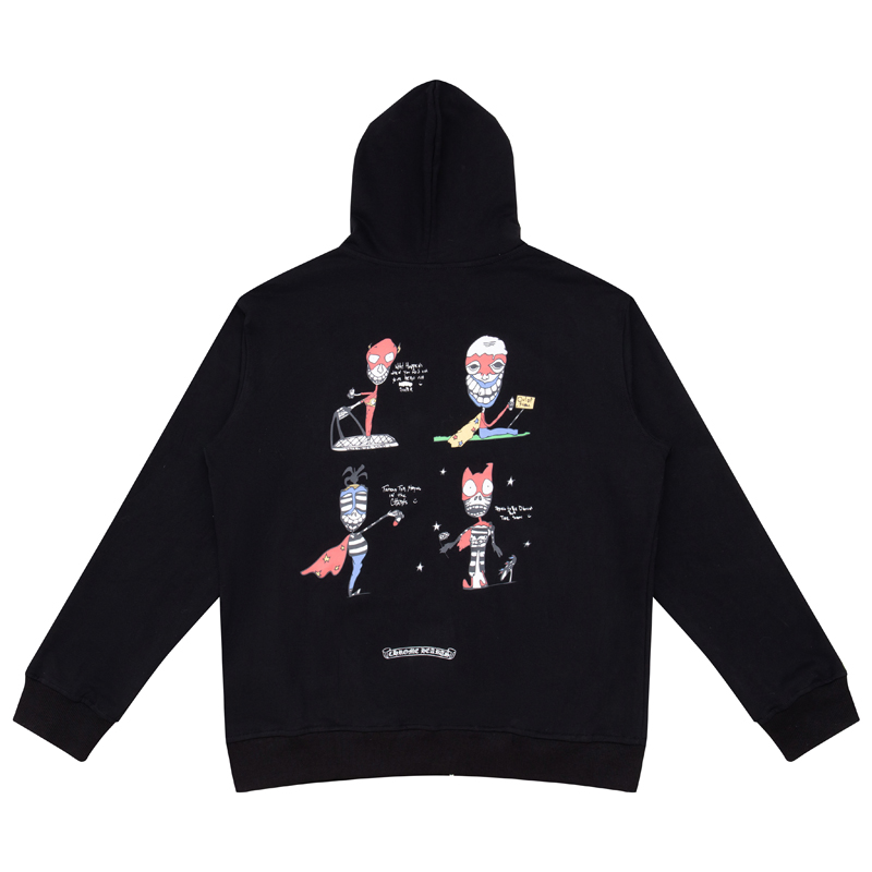 크롬하츠 지퍼업 후드 티셔츠 N5004 